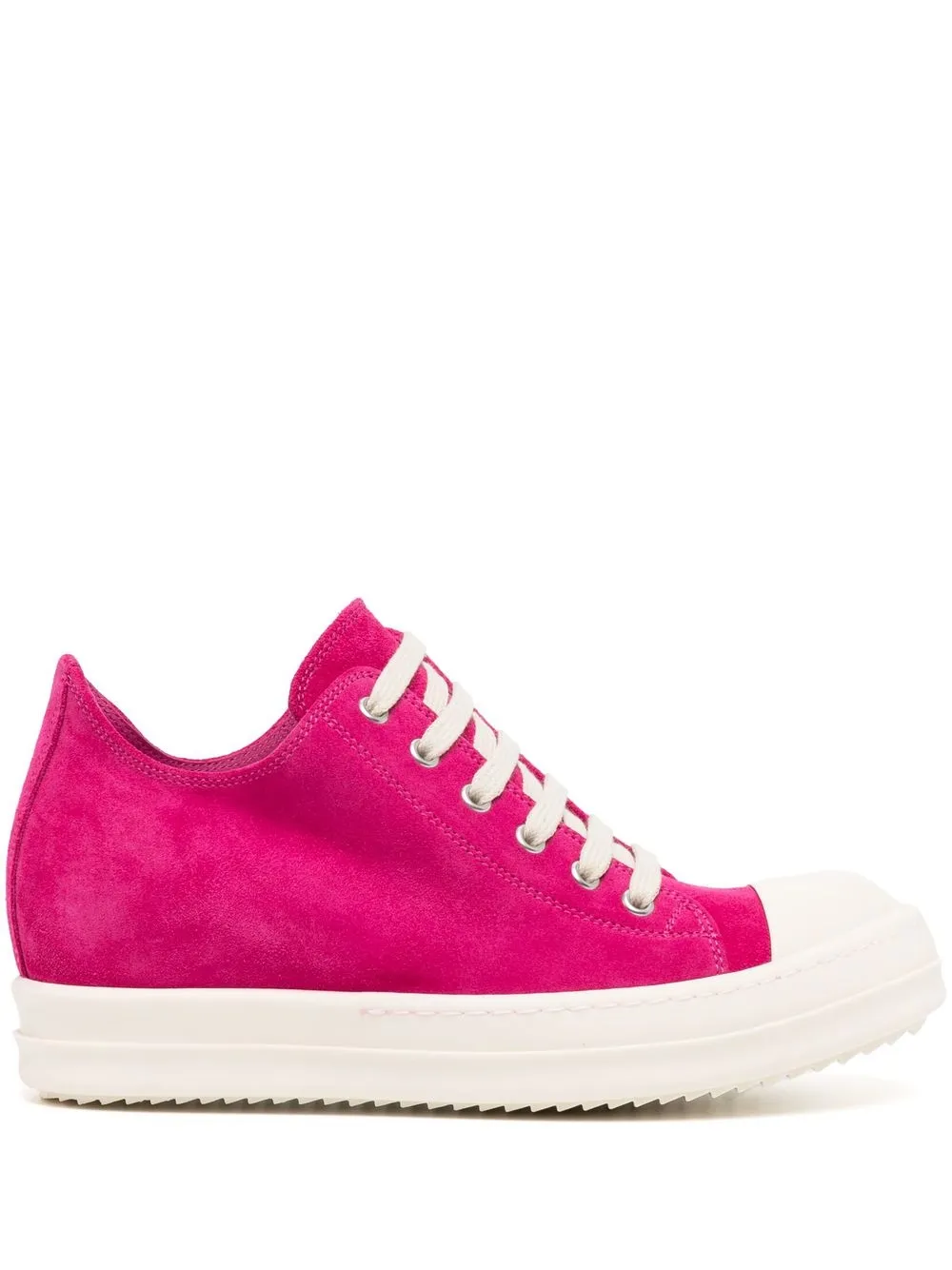 

Rick Owens leather lace-up high-top sneakers - Pink