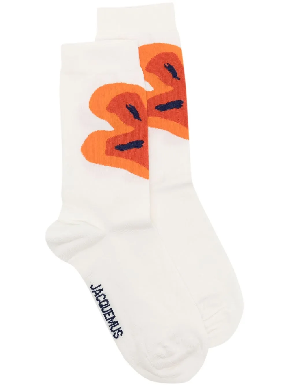 

Jacquemus intarsia-knit ankle socks - White