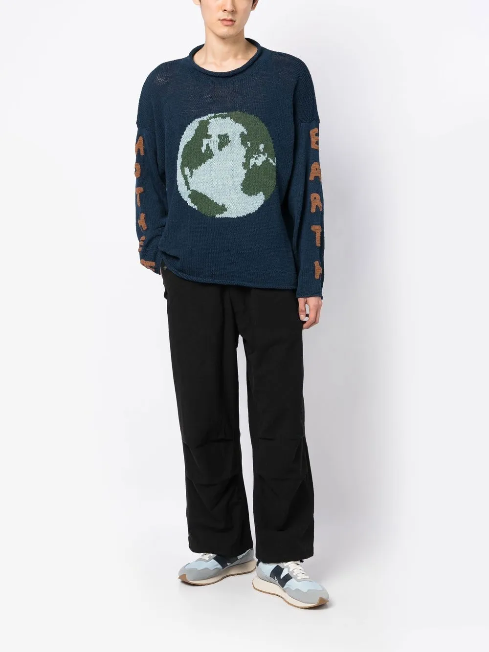 STORY mfg. Broek met trekkoord - Zwart