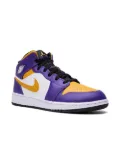 Jordan Kids Air Jordan 1 Mid ""Lakers"" sneakers - Purple