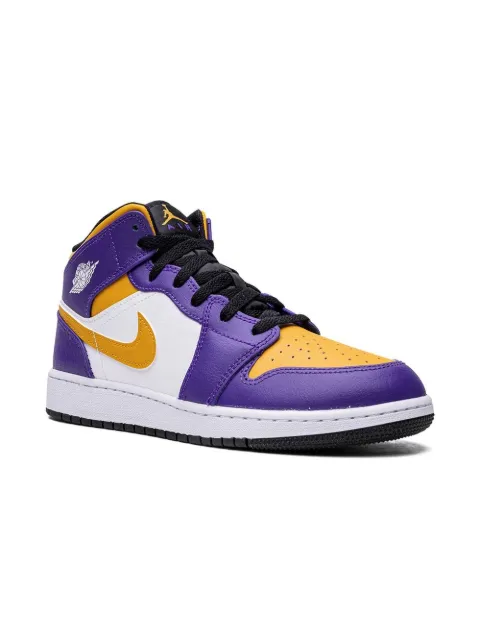 Jordan Kids Air Jordan 1 Mid "Lakers" sneakers