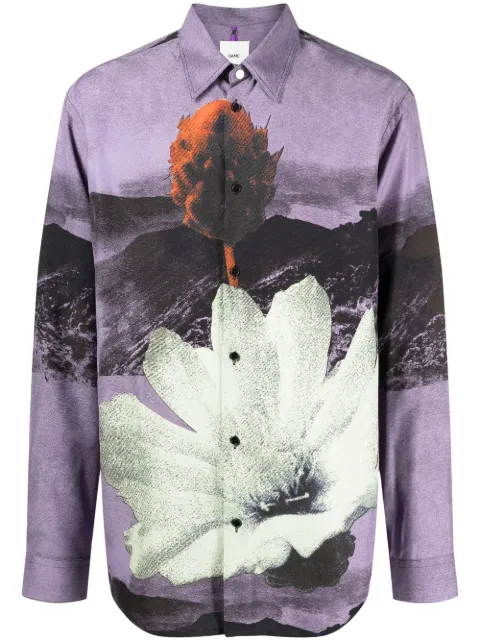 OAMC graphic-print button-up shirt