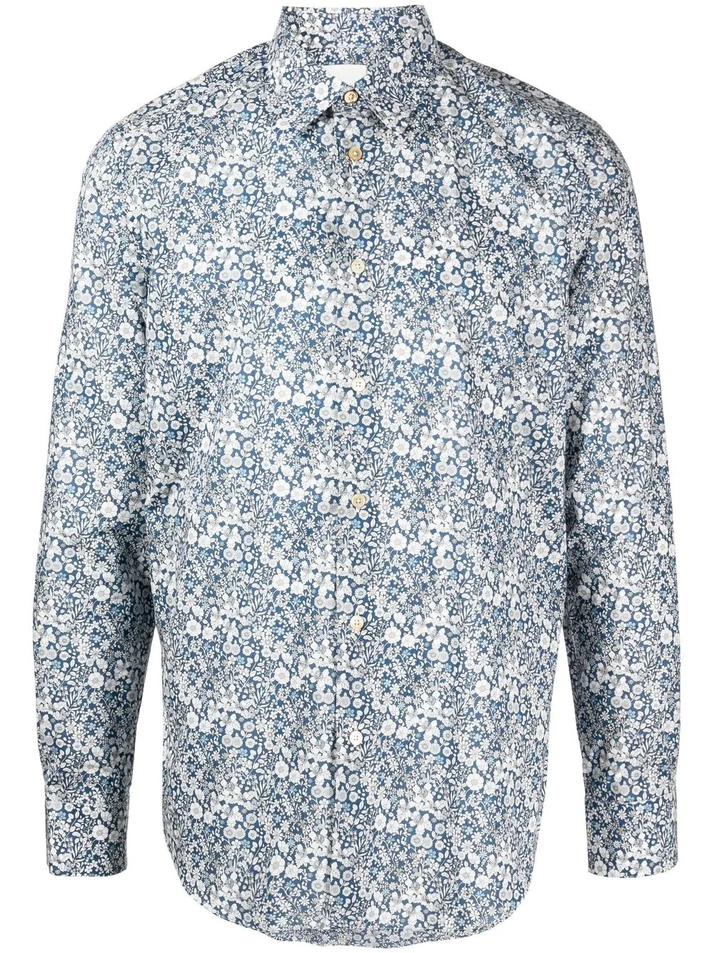 

Paul Smith floral-print cotton shirt - Blue