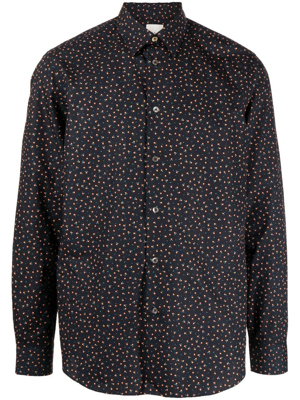 

Paul Smith patterned long-sleeved shirt - Black