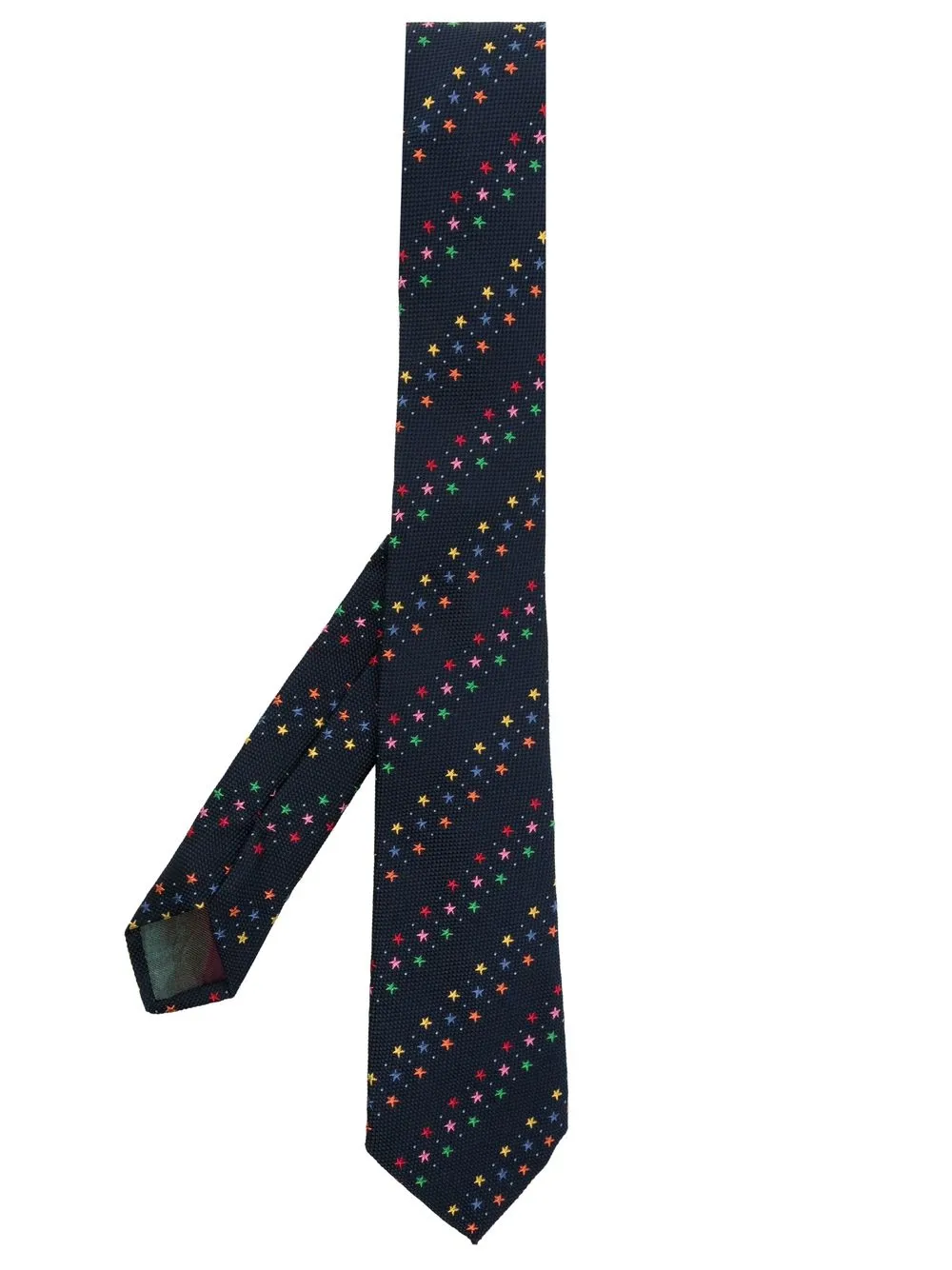 

Paul Smith corbata de seda bordada - Azul