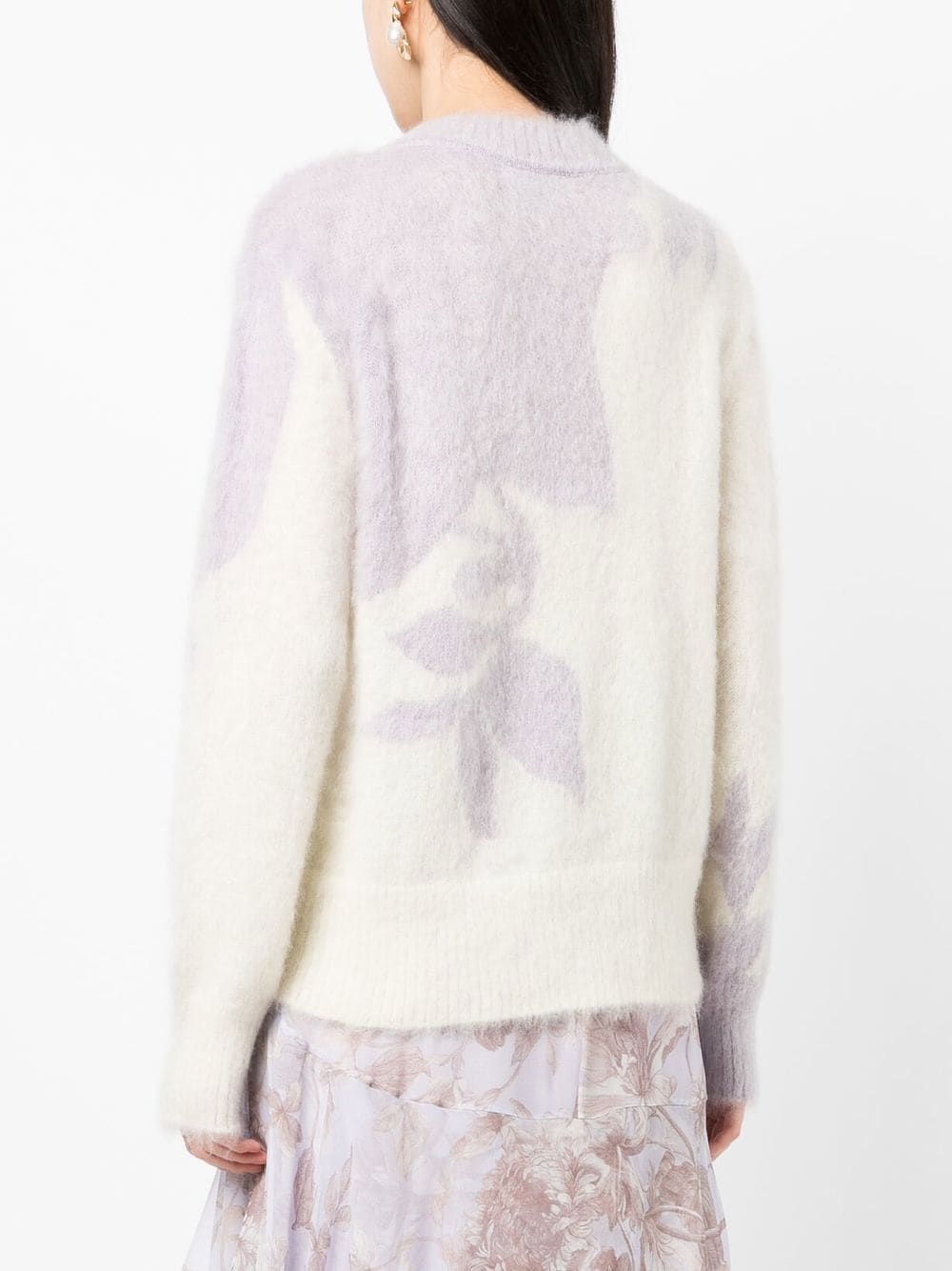 Shop Erdem Soft Salma Knit Jumper In White