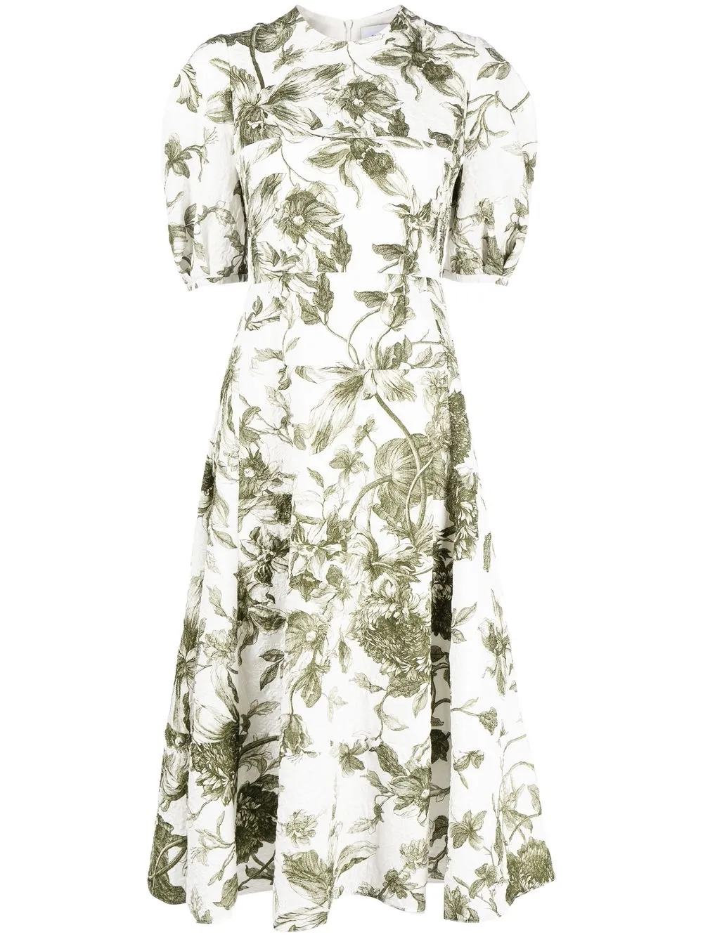 

Erdem floral-print midi dress - White