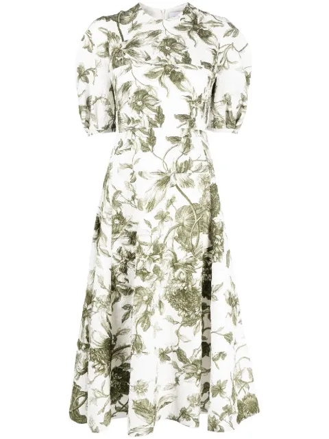 Erdem floral-print midi dress