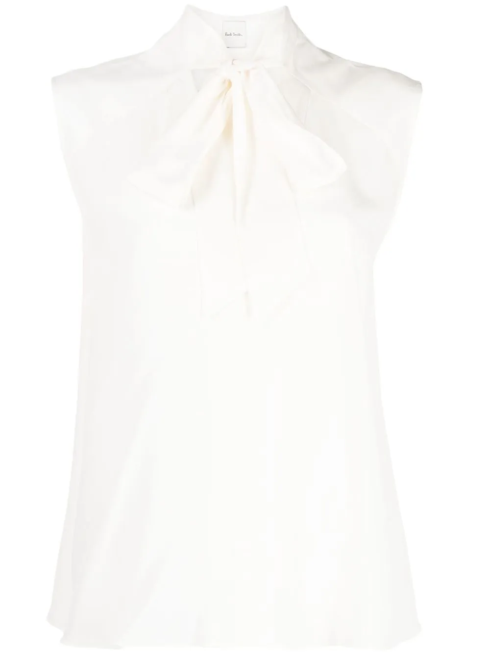 

Paul Smith tie-neck silk blouse - White