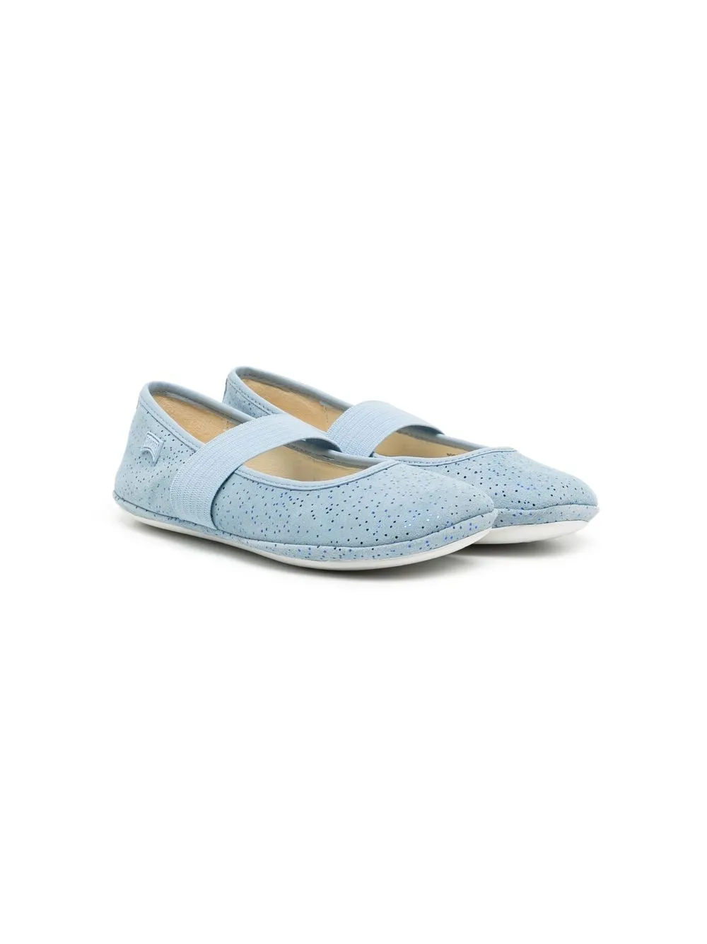 

Camper Kids spotty elasticated-strap ballerinas - Blue