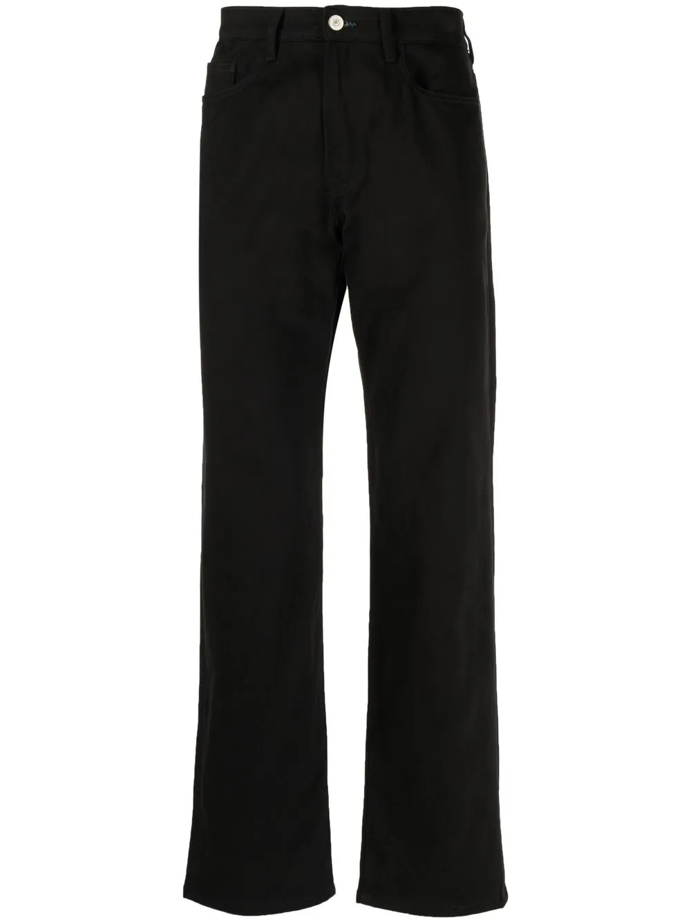 

PS Paul Smith straight-leg garment-dyed jeans - Black