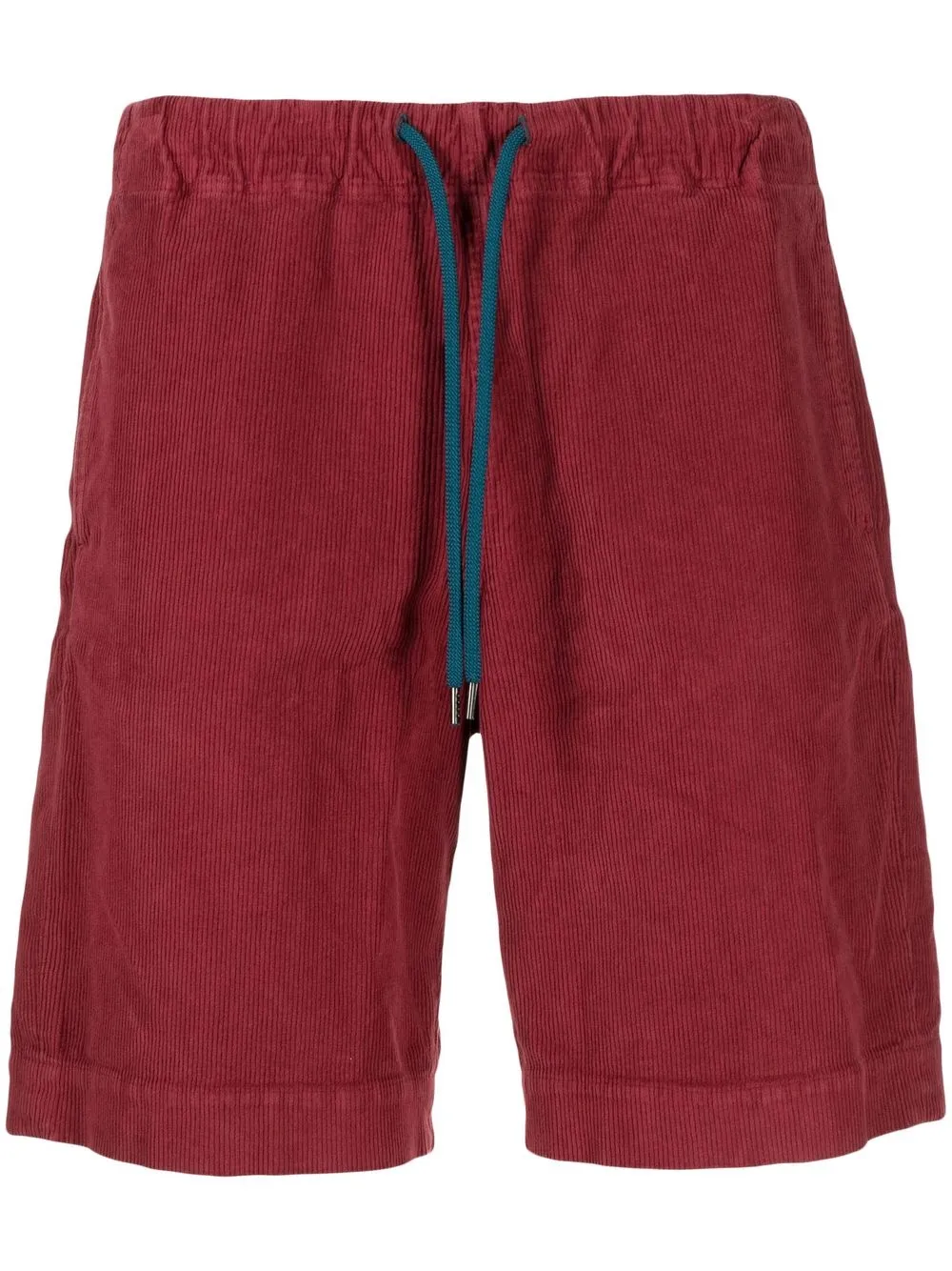 Shop Ps By Paul Smith Drawstring Cotton-blend Shorts In 红色