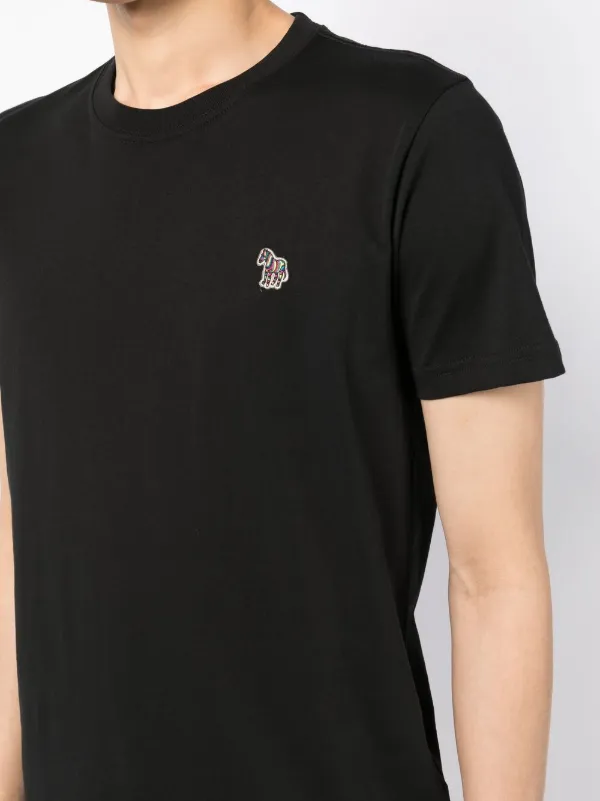 ★Paul Smith★ゼブラ パッチ 半袖 Tシャツ PS Paul Smith ゼブラパッチ Tシャツ | ブラック | FARFETCH JP