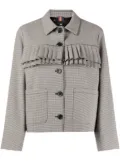 PS Paul Smith check-print pleated fitted jacket - Neutrals