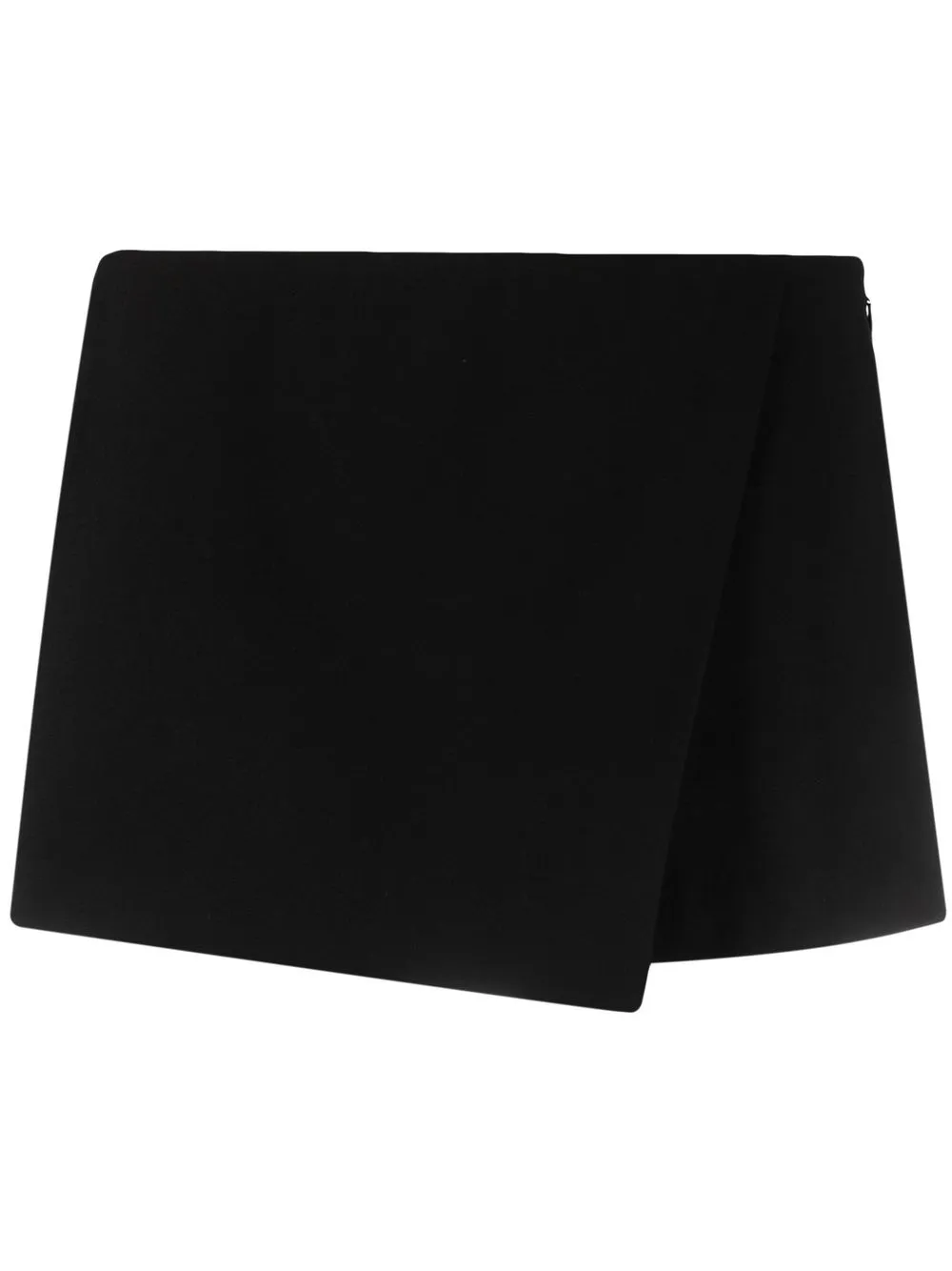 

THE ANDAMANE low-rise faux-wrap miniskirt - Black