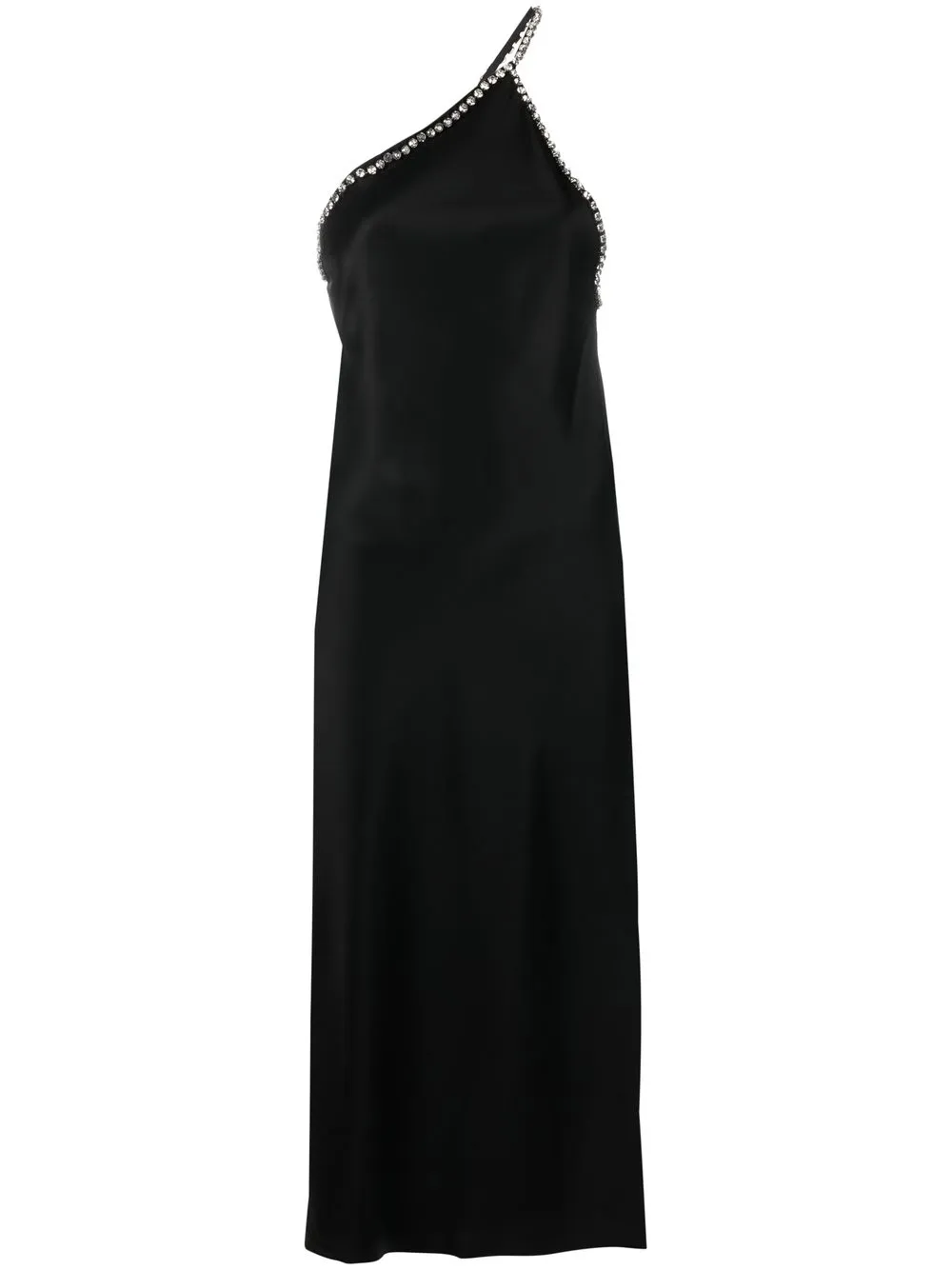 

Dodo Bar Or crystal-embellished one-shoulder midi dress - Black