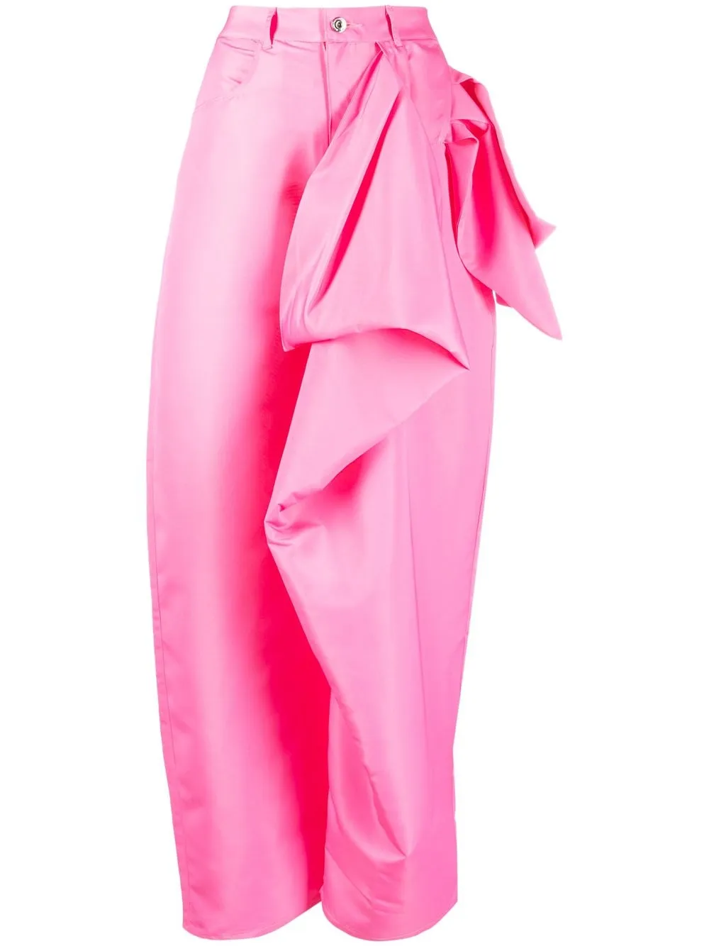 

Marques'Almeida single leg puff trousers - Pink