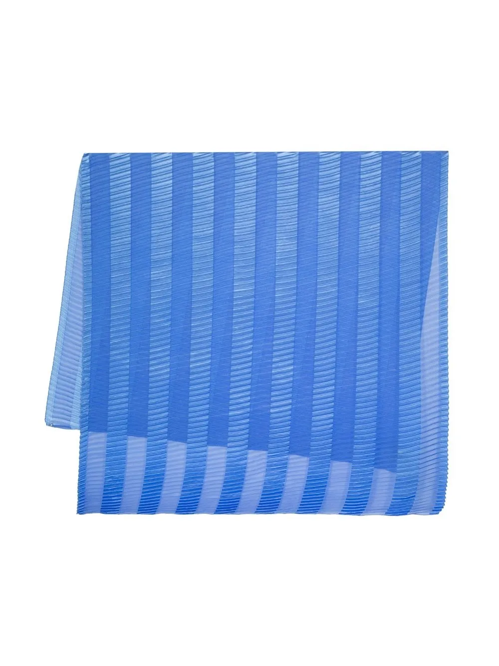 

Emporio Armani pleated lightweight scarf - Blue