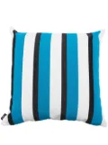 Fornasetti striped square cushion - Blue