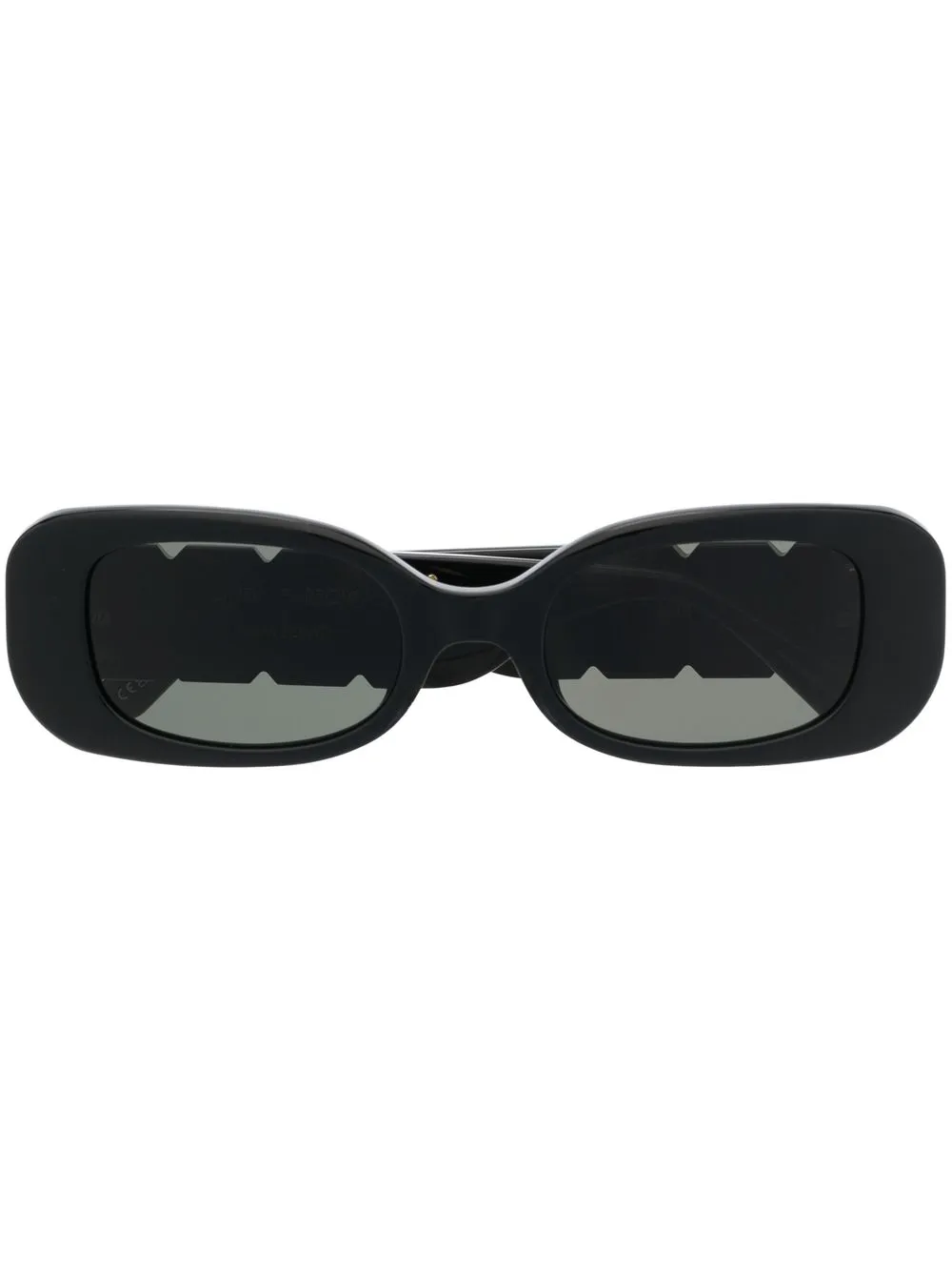 

Linda Farrow Lola rectangular-frame sunglasses - Black