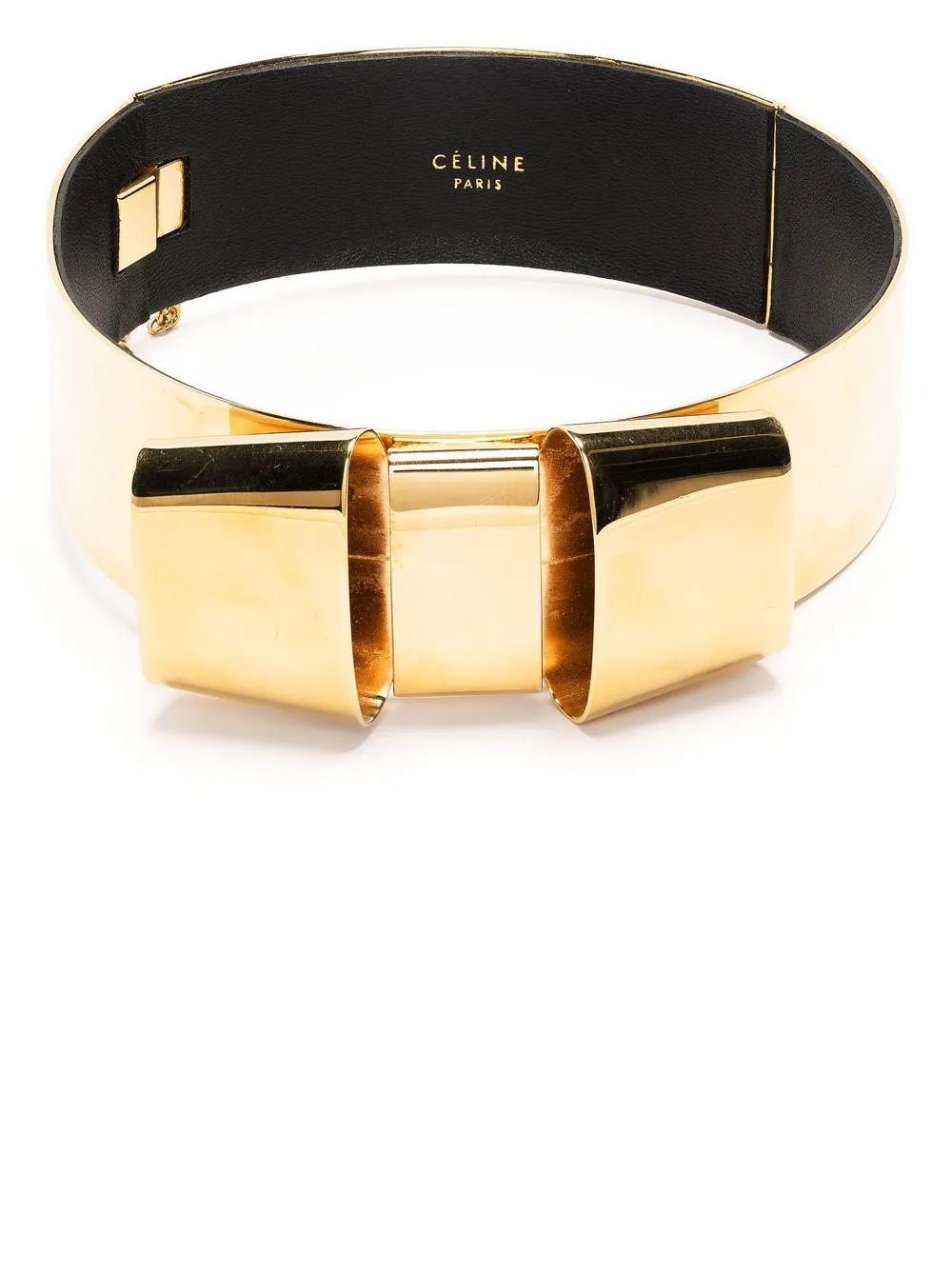 

Céline Pre-Owned 2011 Resort metallic bow choker - Gold