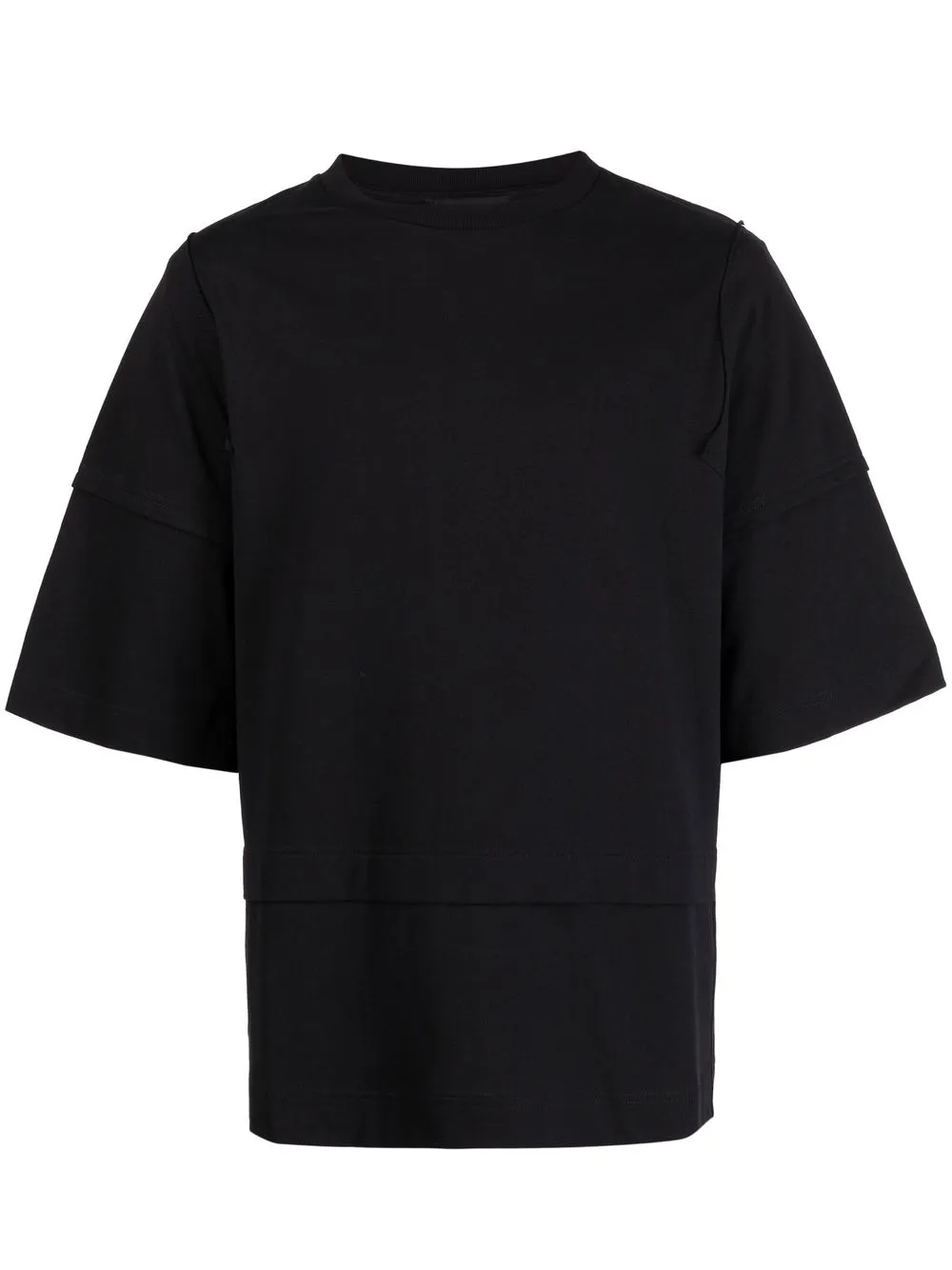 

Simone Rocha oversize patchwork cotton T-shirt - Black