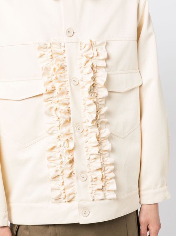 Simone Rocha Embellished Ruffled Utility Jacket - Farfetch