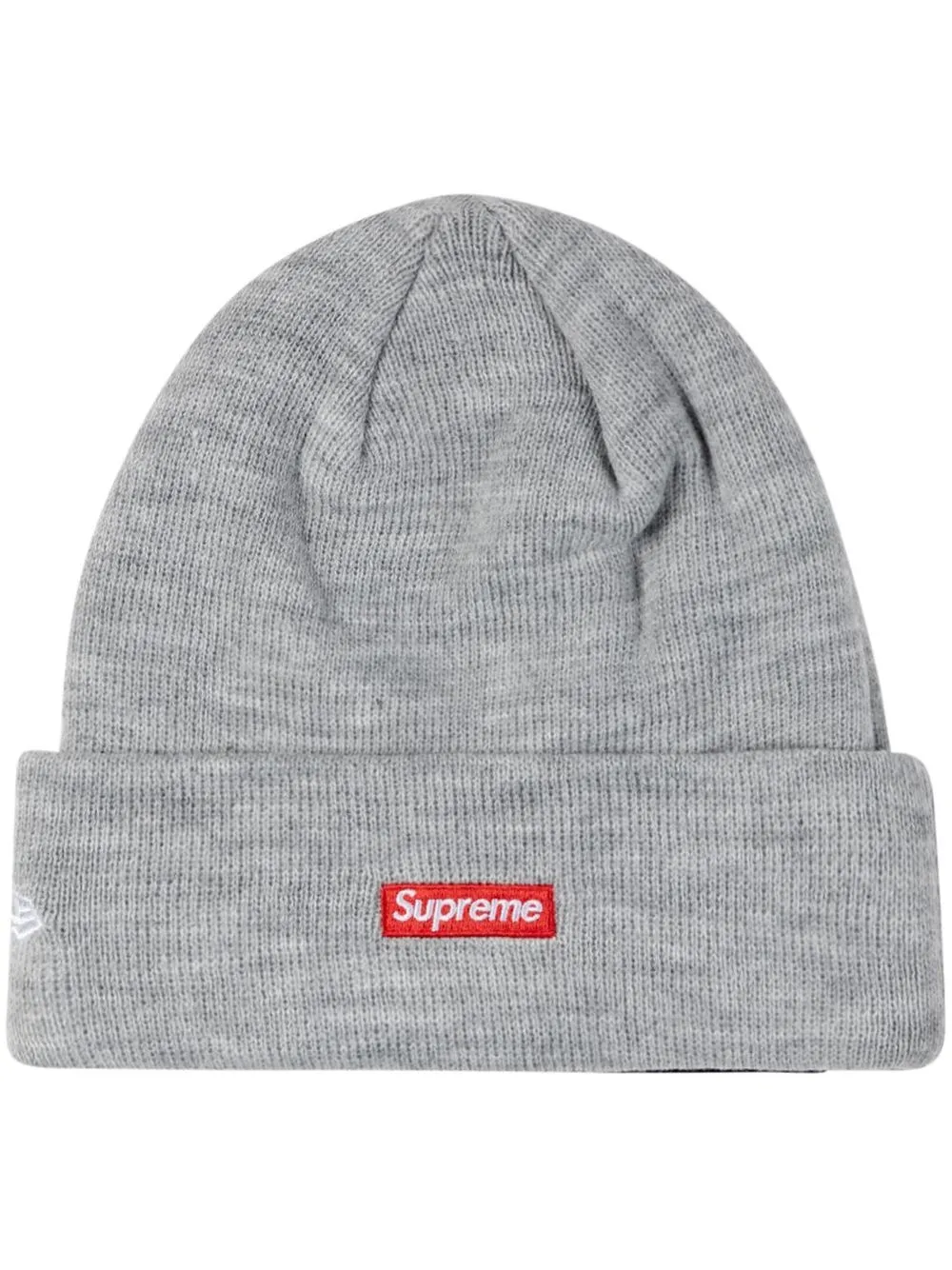 Supreme X New Era S Logo Beanie Hat In Grey