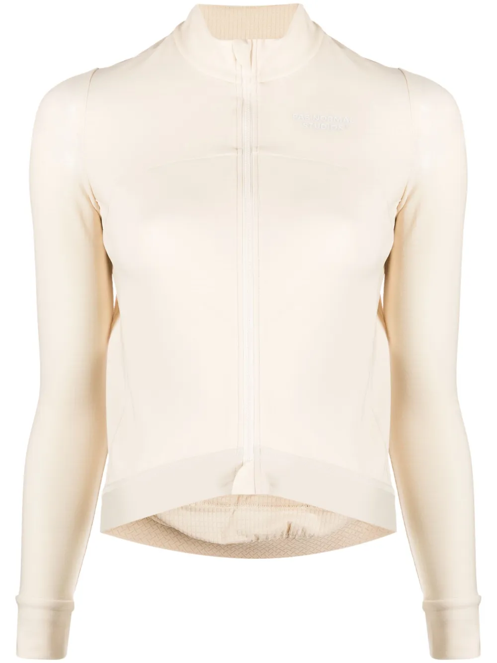 pas normal studios logo-print long-sleeve top - neutrals