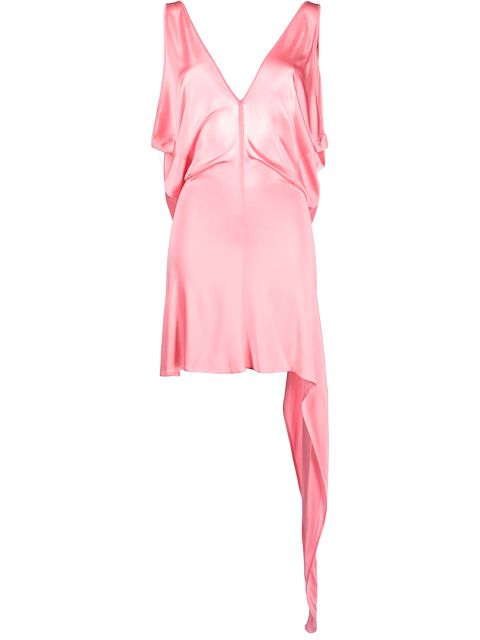 Bally satin V-neck mini dress