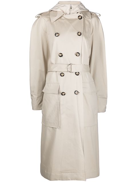 Elleme hooded trench coat