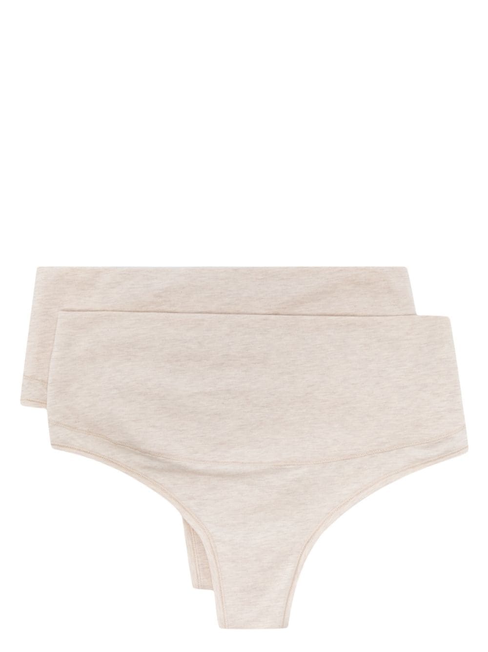 spanx two-pack control thong - neutrals