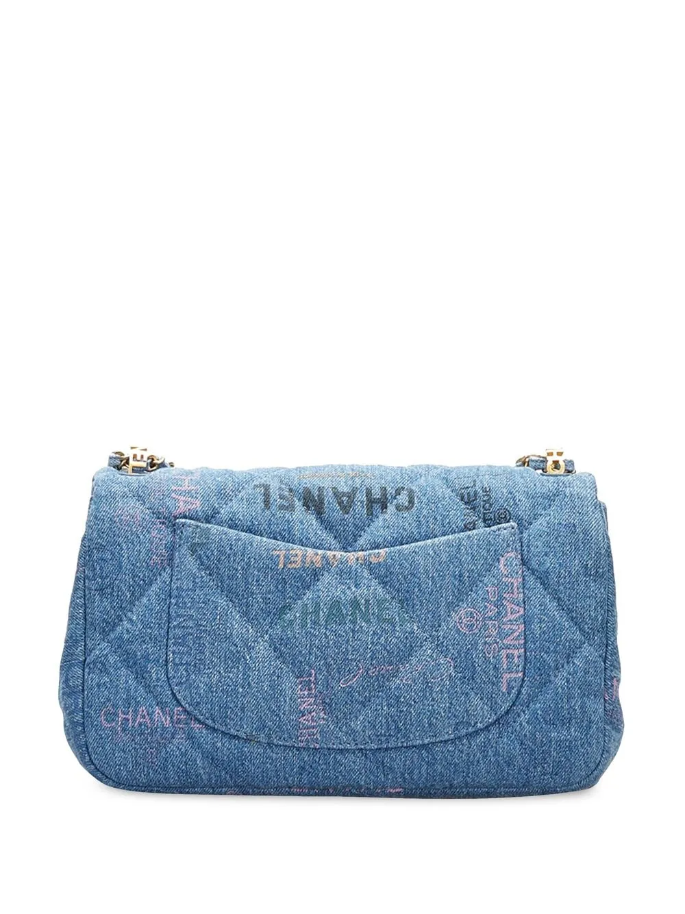 CHANEL PreOwned Large Mood Denim Shoulder Bag Farfetch
