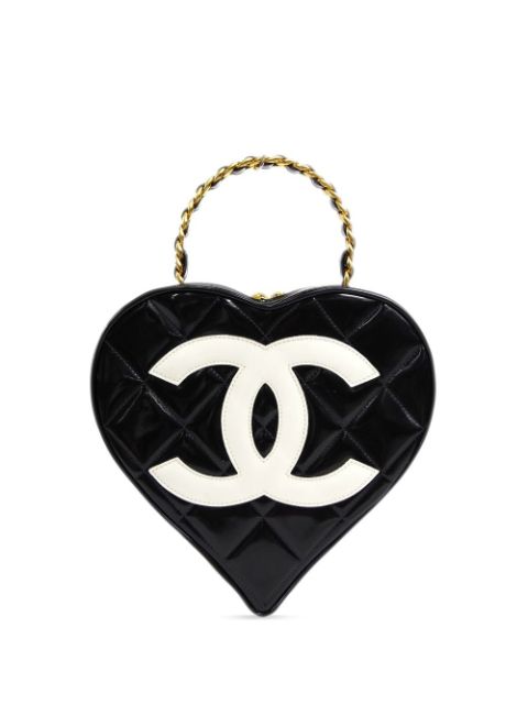 Affordable HOT SALE CHANEL 1995 heart vanity tote bag Women