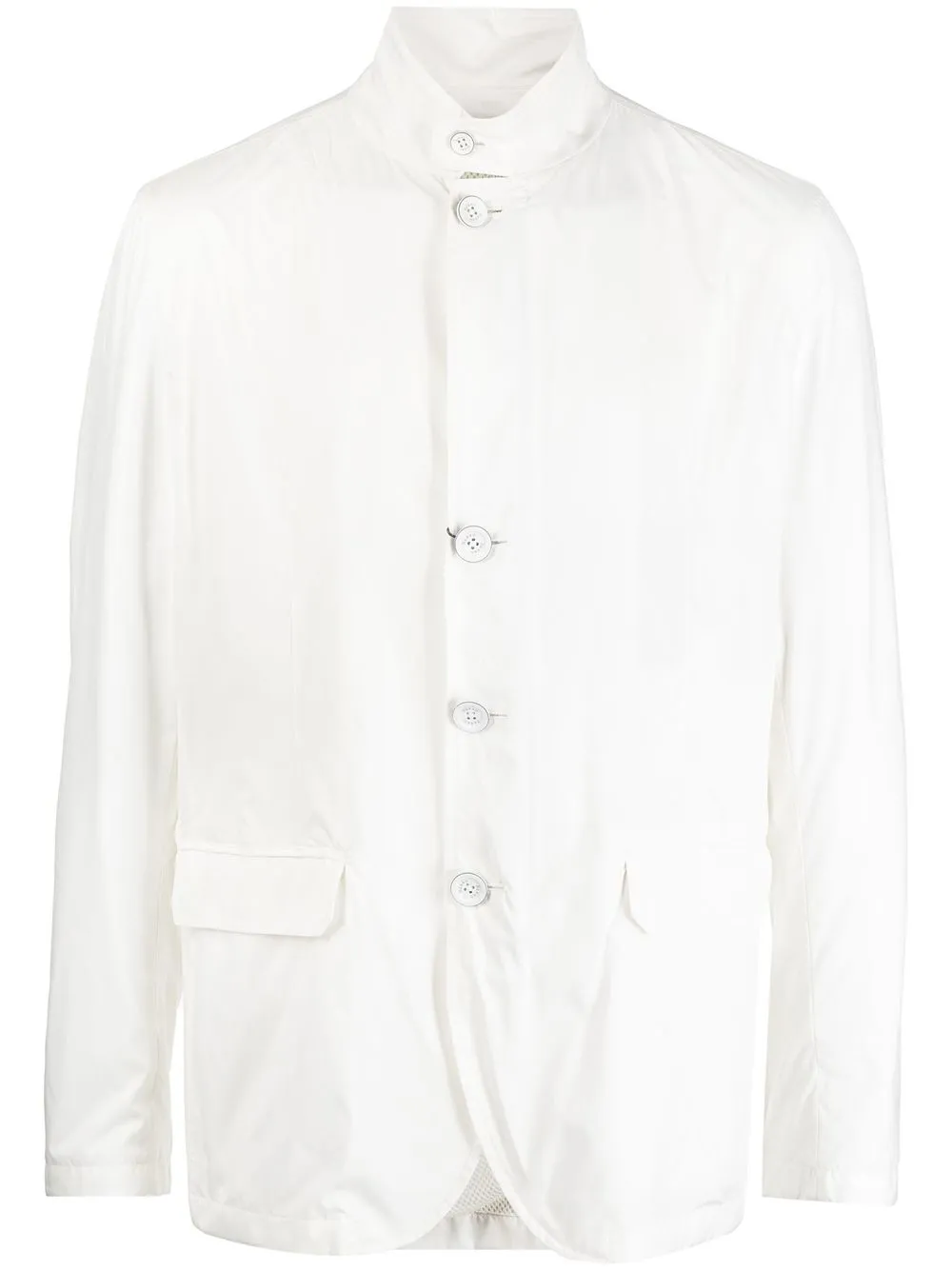 

Herno button-front high neck jacket - White