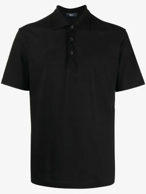 Herno short-sleeved polo shirt