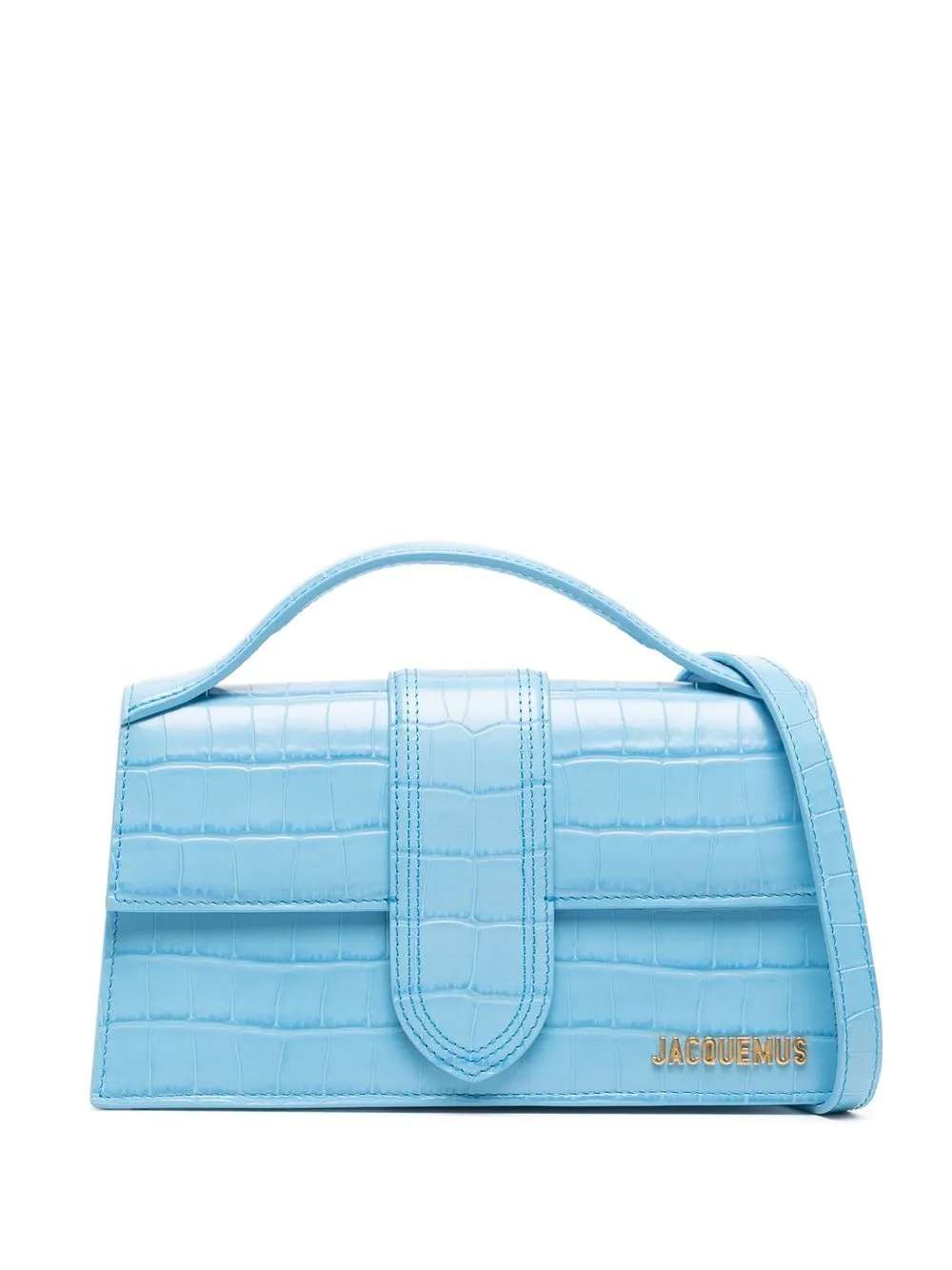 

Jacquemus Le Bambino long leather shoulder bag - Blue