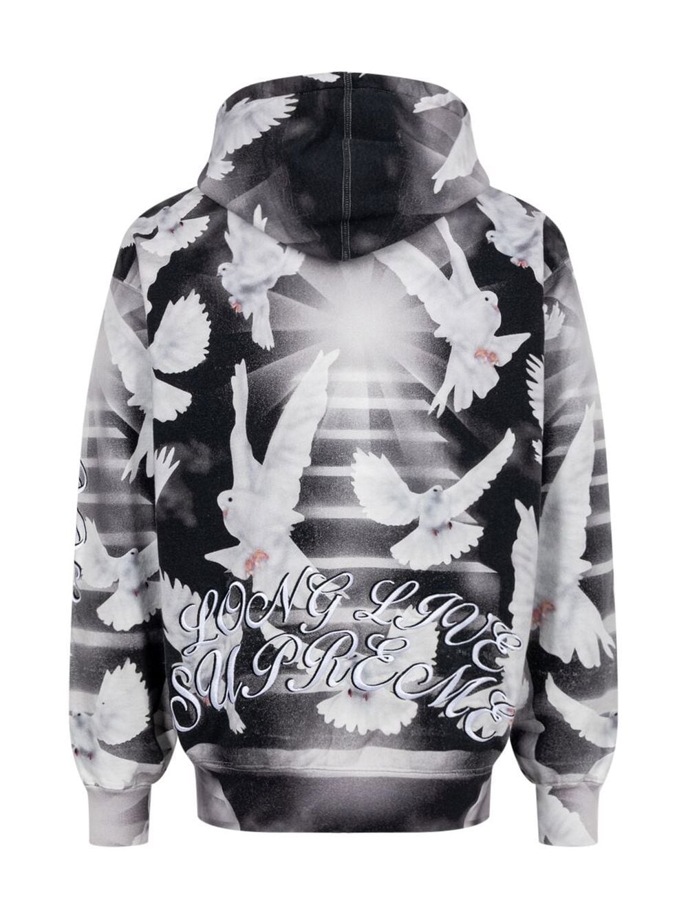 Shop Supreme Doves Graphic-print Hoodie In 黑色