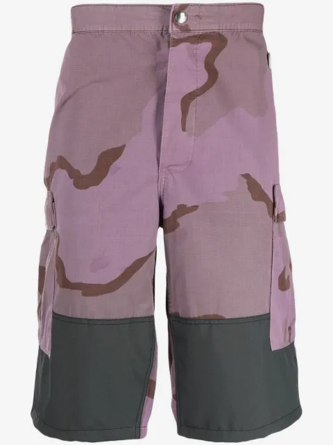 OAMC camouflage-pattern cargo shorts