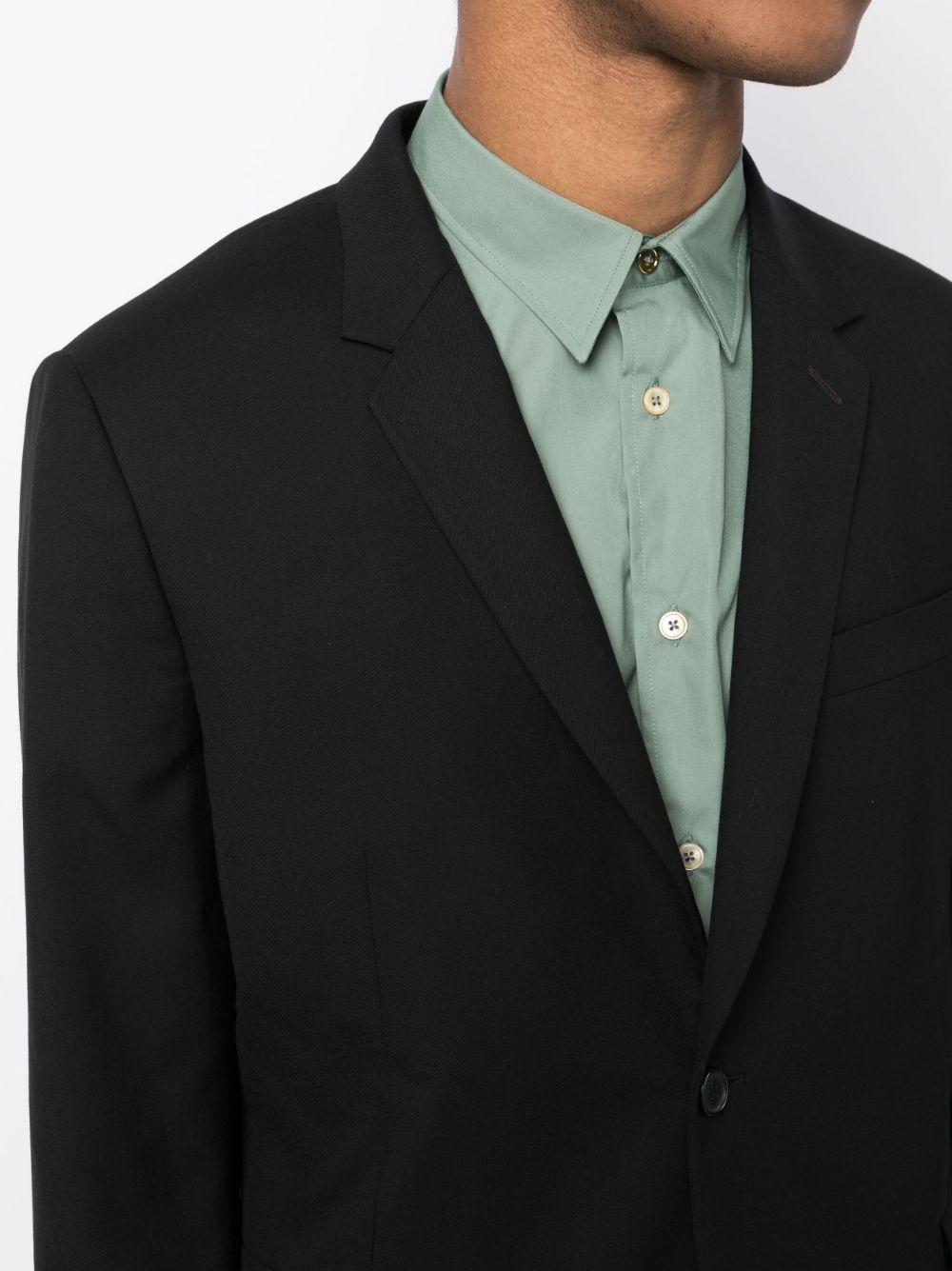 Shop Paul Smith Notched-lapels Single-breasted Blazer In Black