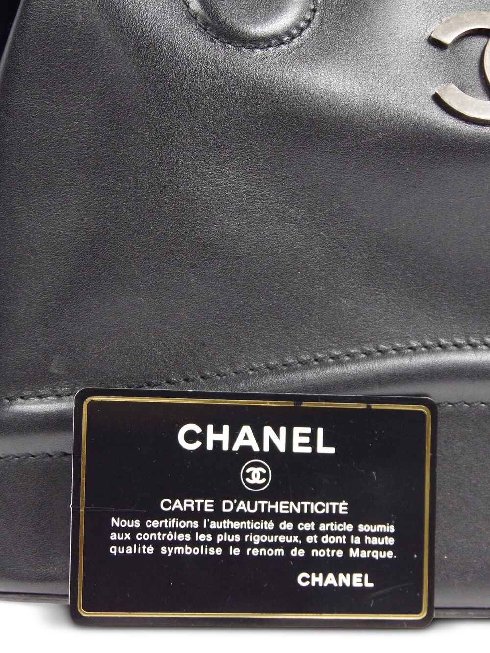 CHANEL 2006 CC leather bowling bag Women