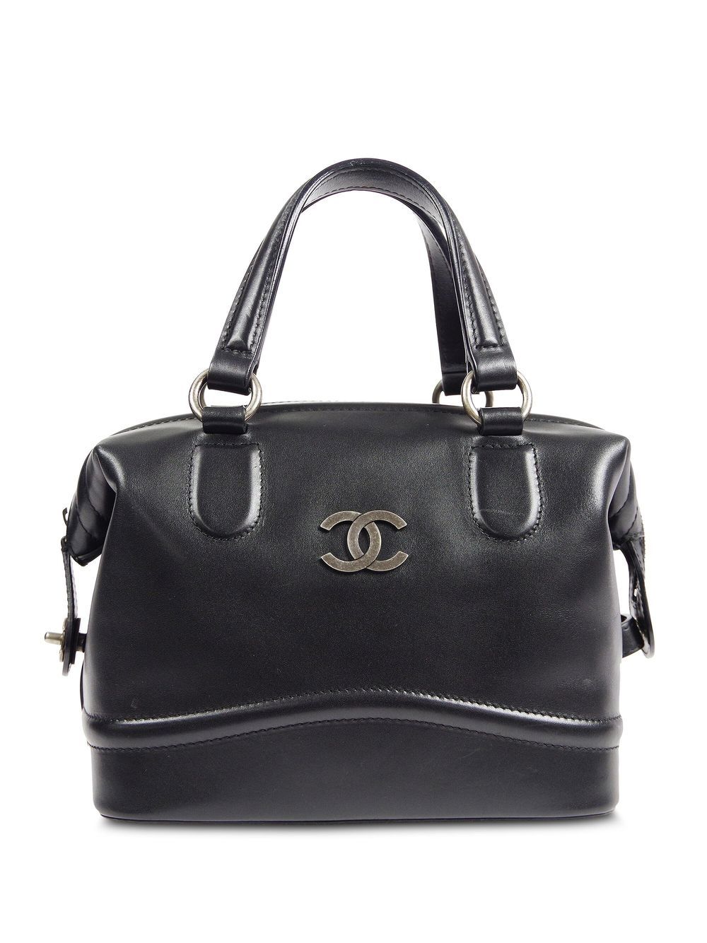 CHANEL 2006 CC leather bowling bag Women