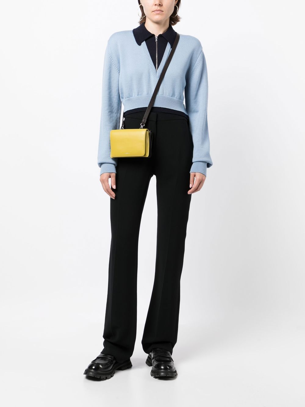 Paul Smith Crossbodytas met colourblocking - Groen