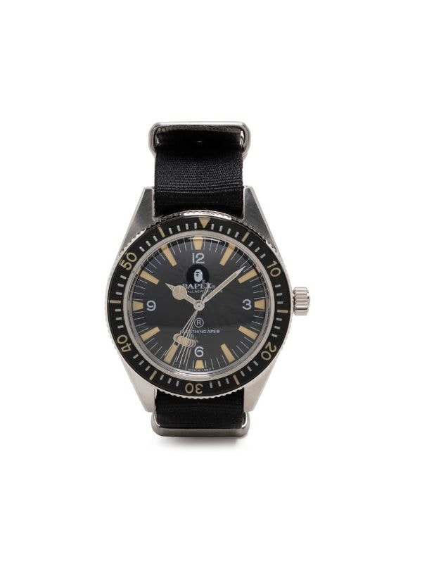 BAPE CLASSIC TYPE 1 BAPEX 腕時計BLACK黒