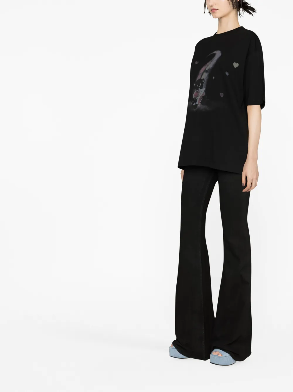 We11 Done Teddy Bear Graphic-print T-shirt In Schwarz