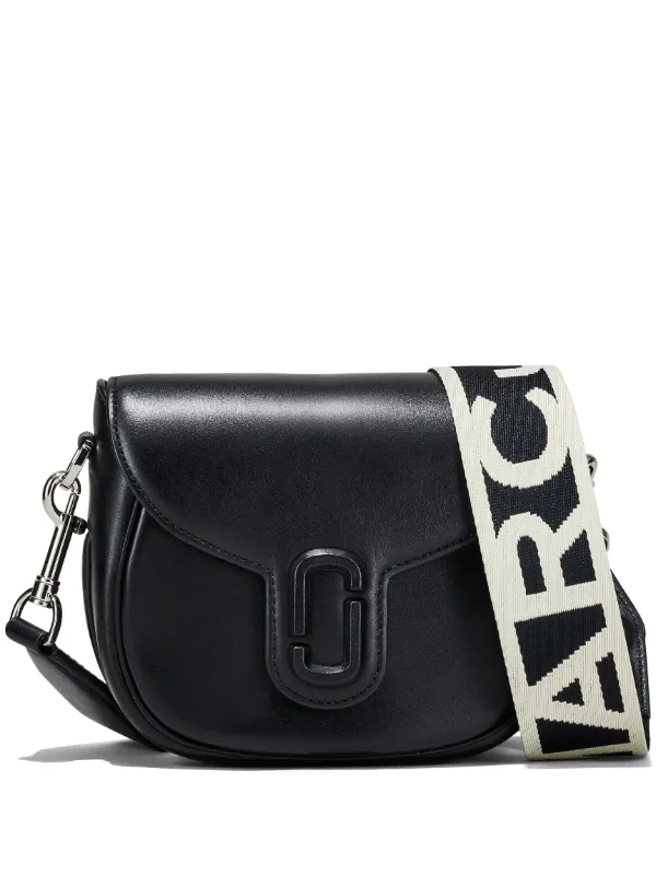 The J Marc Small Leather Saddle Bag in Black - Marc Jacobs