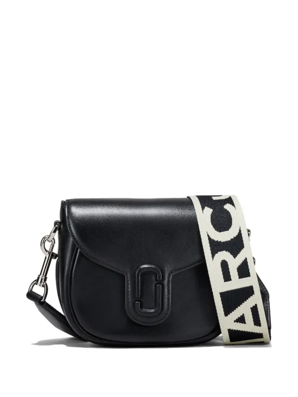 Marc Jacobs The Covered J Marc Saddle Bag | Black | FARFETCH