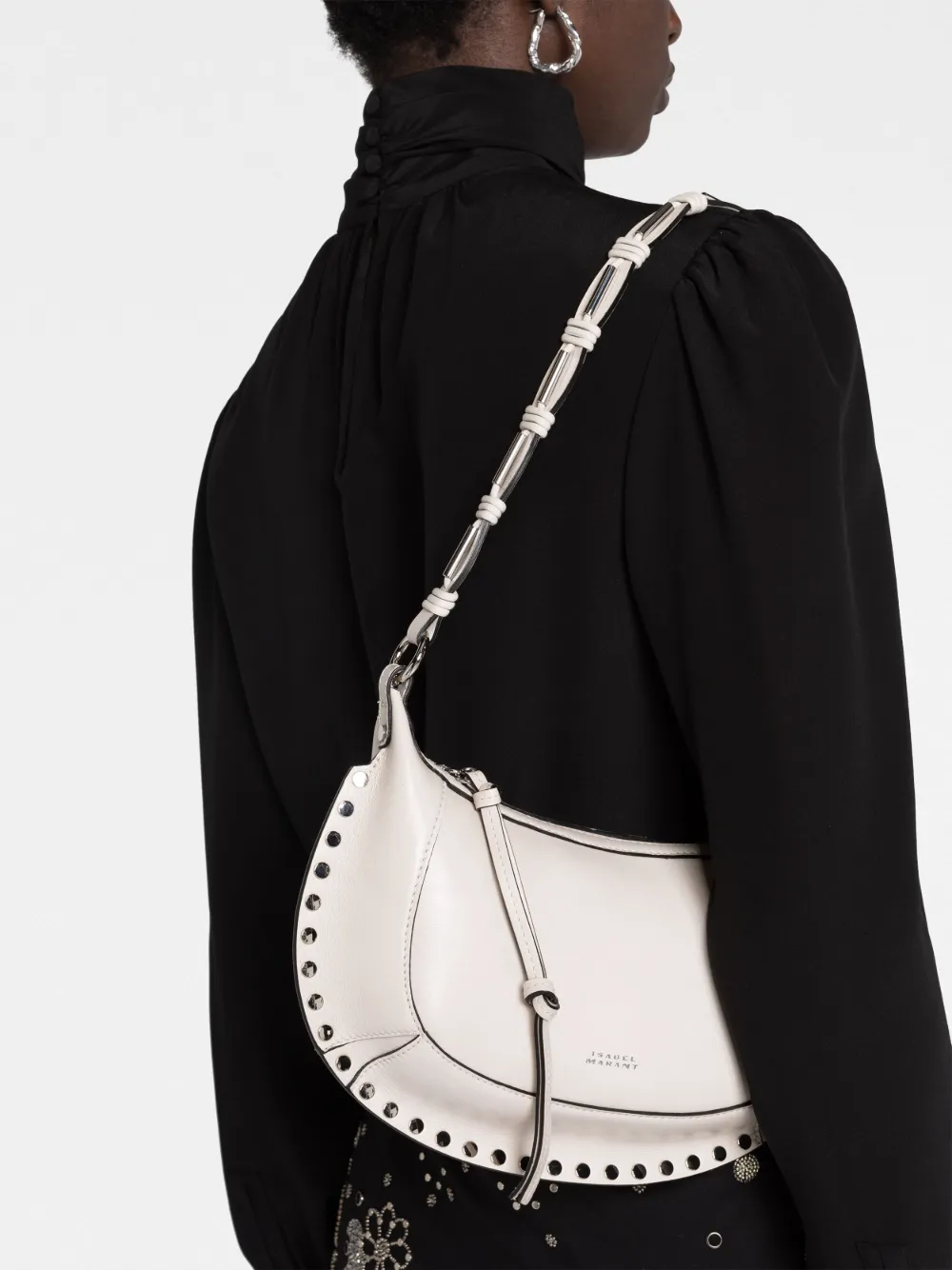 ISABEL MARANT Oskan Moon Leather Shoulder Bag - Farfetch