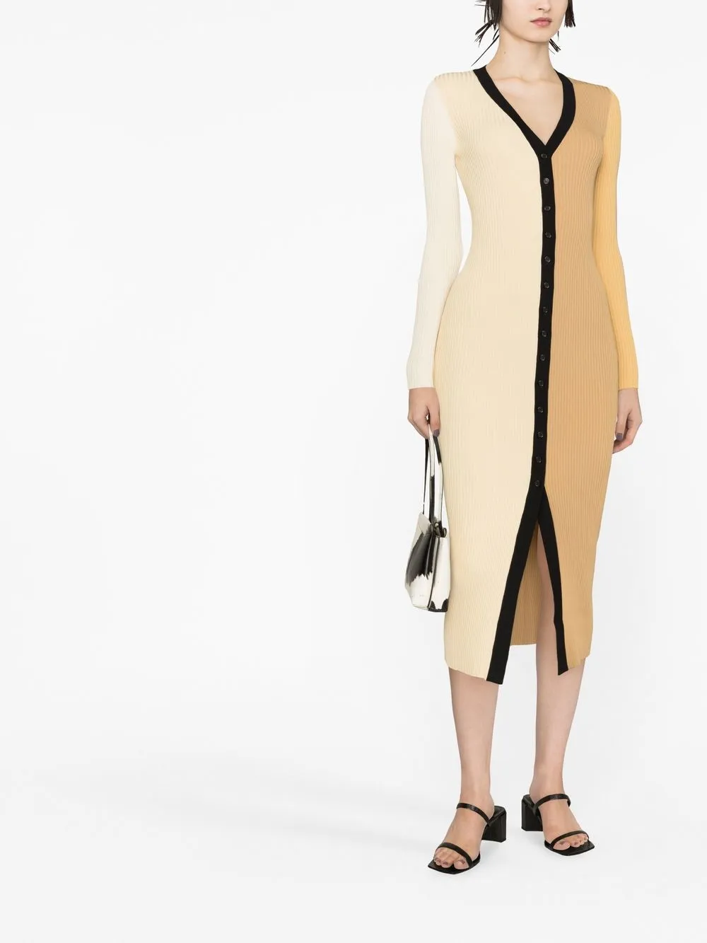 STAUD Sweaterjurk - Beige