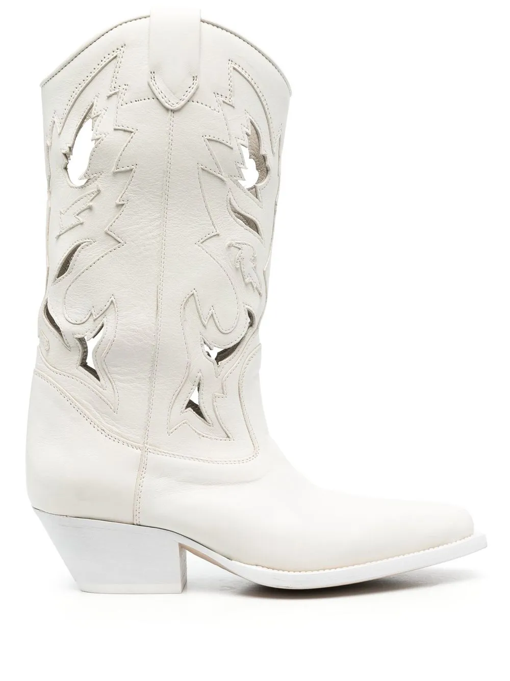 

Vic Matie botas cowboy con detalles de aberturas - Blanco